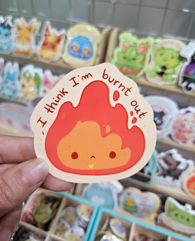 Burnt out - Vinyl sticker