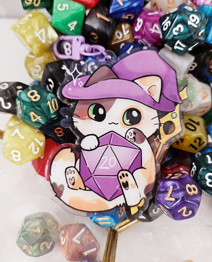 DND class cats - Acrylic charm