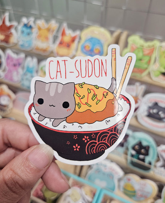 Catsudon - Vinyl sticker