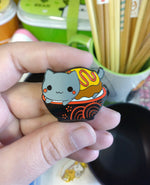 Catsudon enamel pin