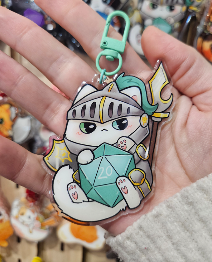 DND class cats - Acrylic charm