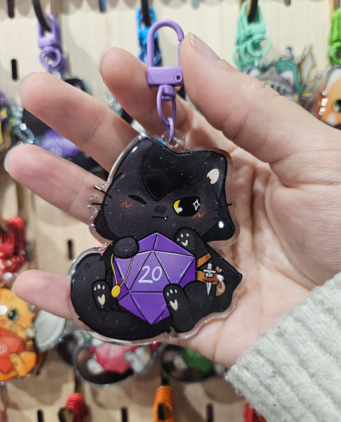 DND class cats - Acrylic charm