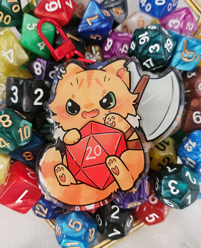 DND class cats - Acrylic charm