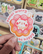 Donut worry cat - Vinyl sticker