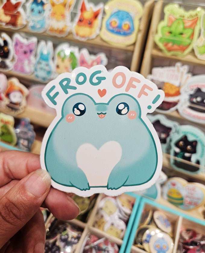 Frog off - Vinyl sticker
