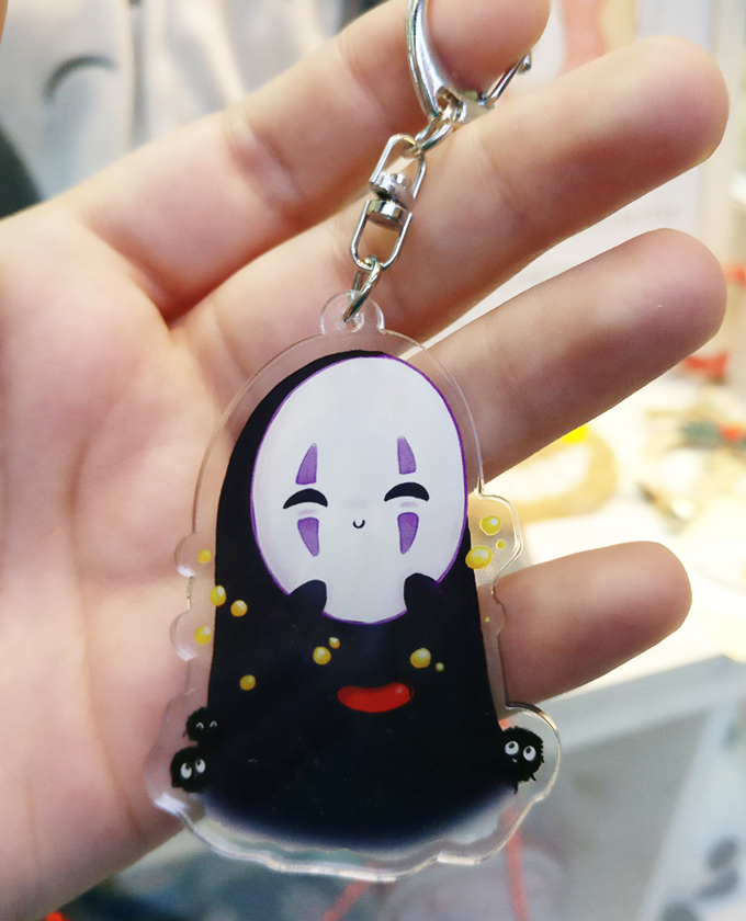 No face Acrylic Keychain – Studio Ghibli
