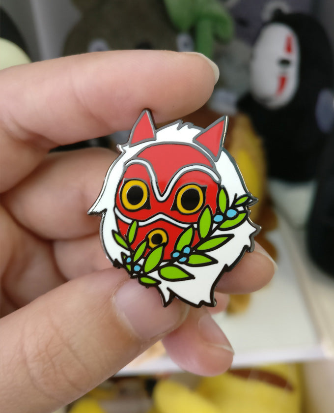 San mask enamel pin