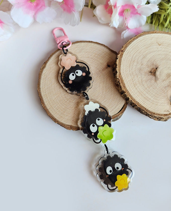 Ghibli chibi linked acrylic charms