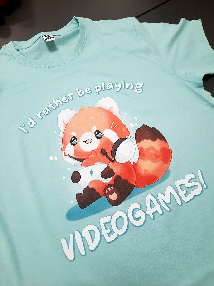 Gamer red panda - T-shirt