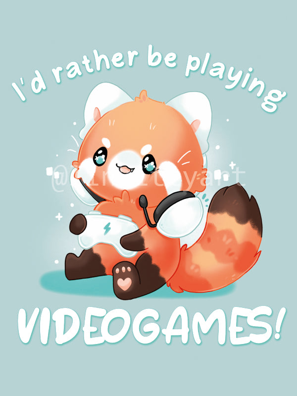Gamer red panda - T-shirt