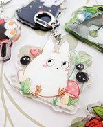 White totoro Acrylic Keychain – Studio Ghibli
